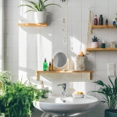 3 voorbeelden van een duurzame badkamerinrichting