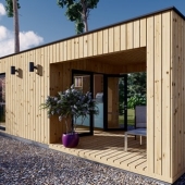 De voordelen van een tuinhuis met overkapping in de tuin