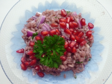Granaatappelrisotto