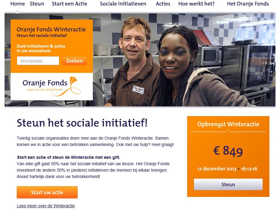 Oranje Fonds test met crowdfunding