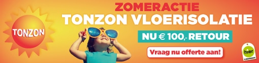 Tonzon vloerisolatie zomeractie