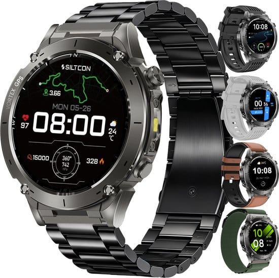 Siltcon® Vortex GPS Smartwatch Heren